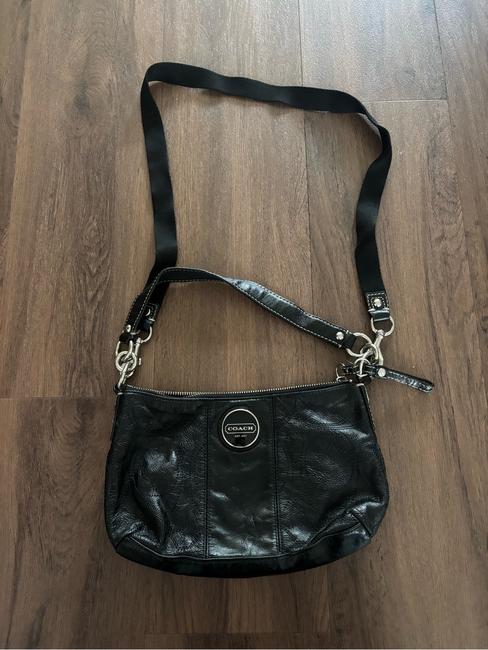 COACH Black Leather Crossbody or shoulder Bag